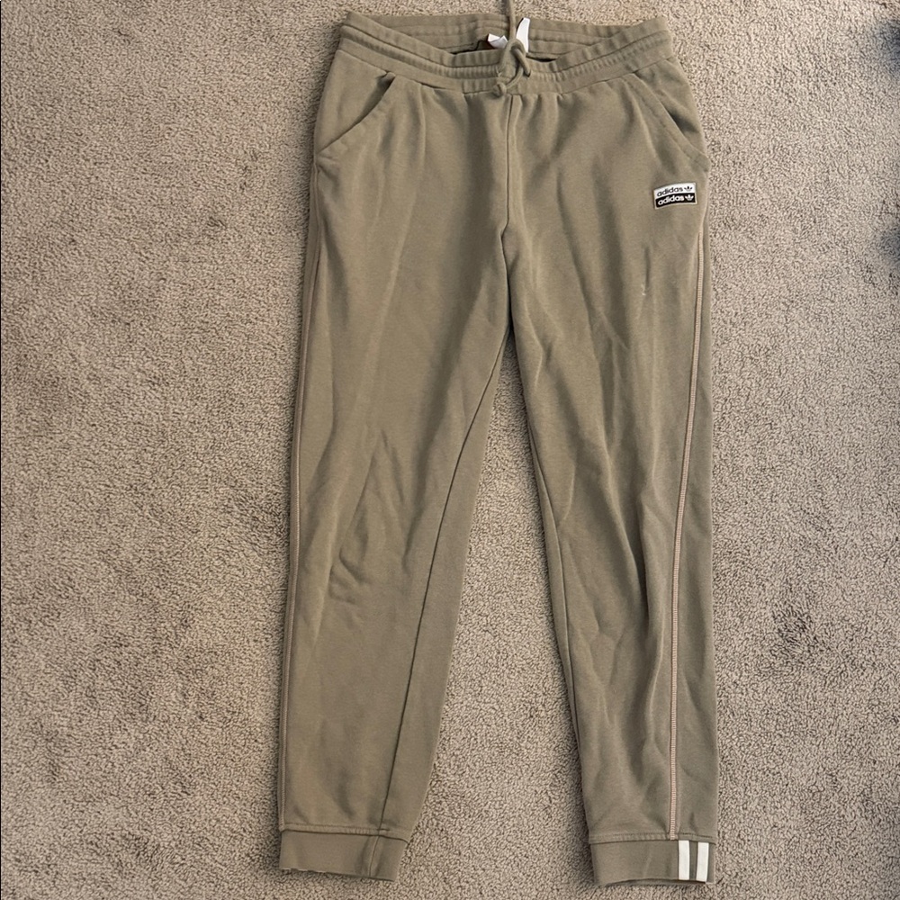 Adidas Originals Olive Green Joggers - Size M